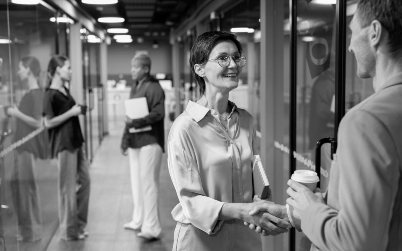 Focused writer developing detective story structure