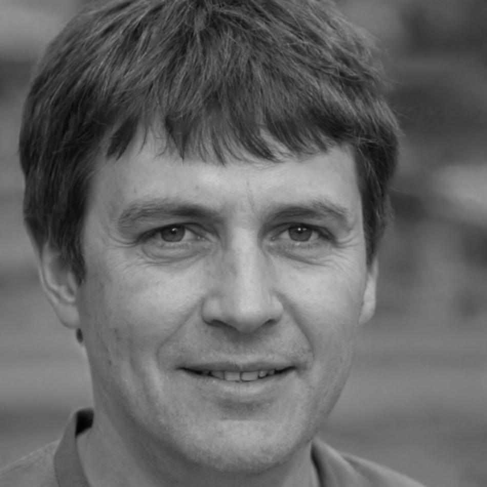 Writing instructor reviewing detective story manuscript